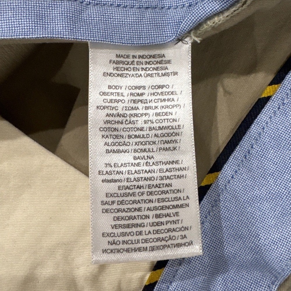 Polo Ralph Lauren Stretch Classic Fit Chino Shorts Khaki Tan Mens Size 48B - Picture 10 of 11